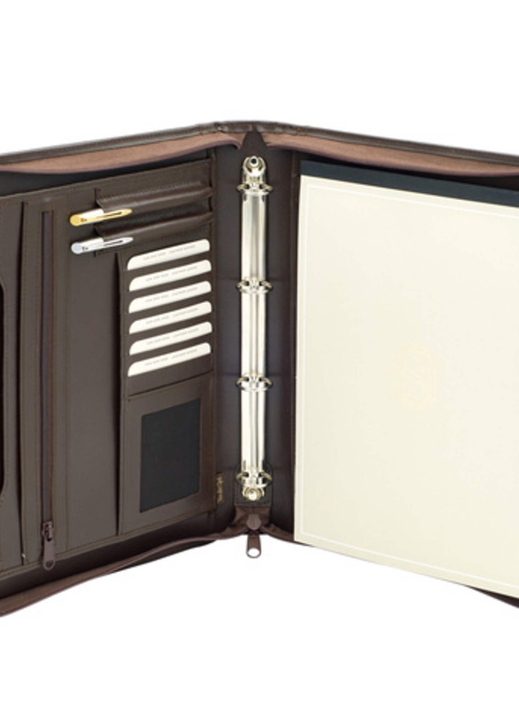 Van der Spek Conférencier Van der Spek 2041 A4 mécanisme anneaux marron