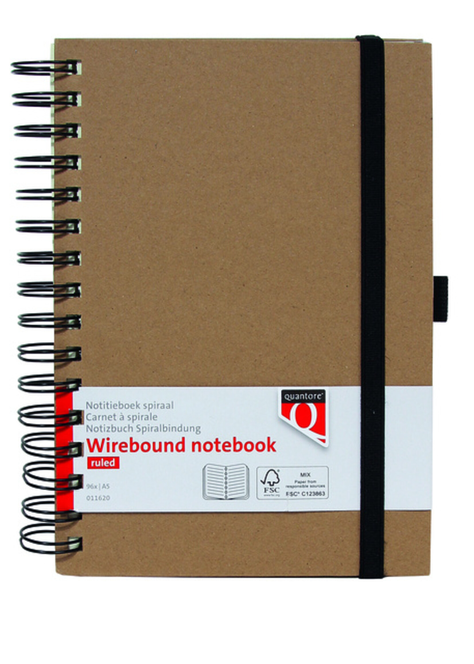 Quantore Notitieboek Quantore A5 spiraal kraft