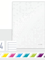 Leitz Notitieboek Leitz WOW A4 160blz 90gr lijn wit
