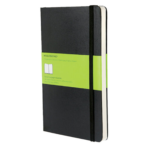 Moleskine Carnet de notes Moleskine large 130x210mm uni couverture rigide noir