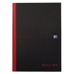 Notitieboek Oxford Black n' Red A4 96vel lijn