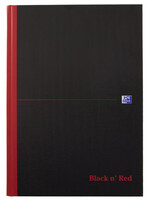 Oxford Notitieboek Oxford Black n' Red A4 96vel ruit 5mm