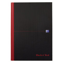 Cahier de notes Oxford Black n’ Red A4 96 feuilles carreau 5mm