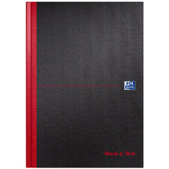 Cahier de notes Oxford Black n'Red A4 96 feuilles uni