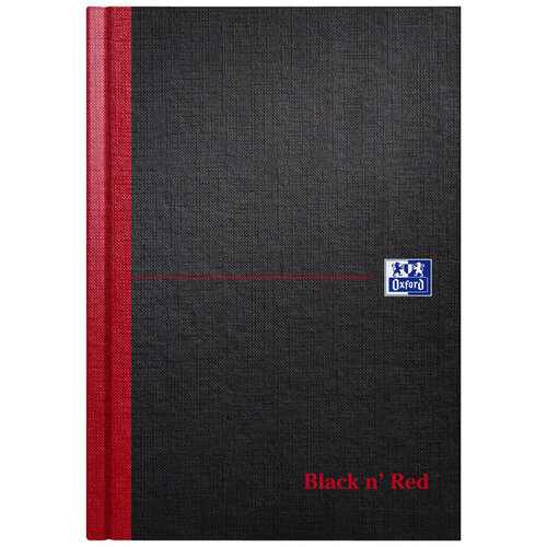 Oxford Carnet de notes Oxford Black n'Red A5 96 feuilles uni