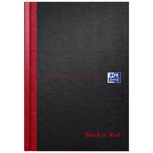 Oxford Notitieboek Oxford Black n' Red A5 96vel lijn