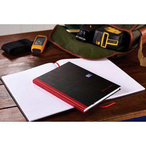 Oxford Carnet de notes Oxford Black n'Red A5 96 feuilles uni