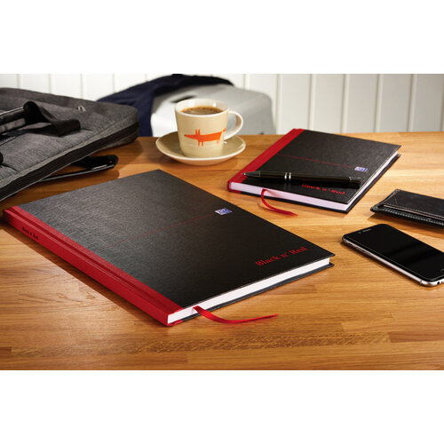 Oxford Carnet de notes Oxford Black n'Red A5 96 feuilles uni