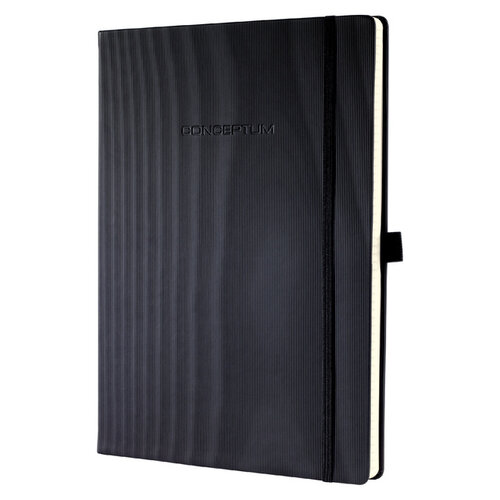 Sigel Carnet de notes Sigel Conceptum Purer A4+ ligné noir