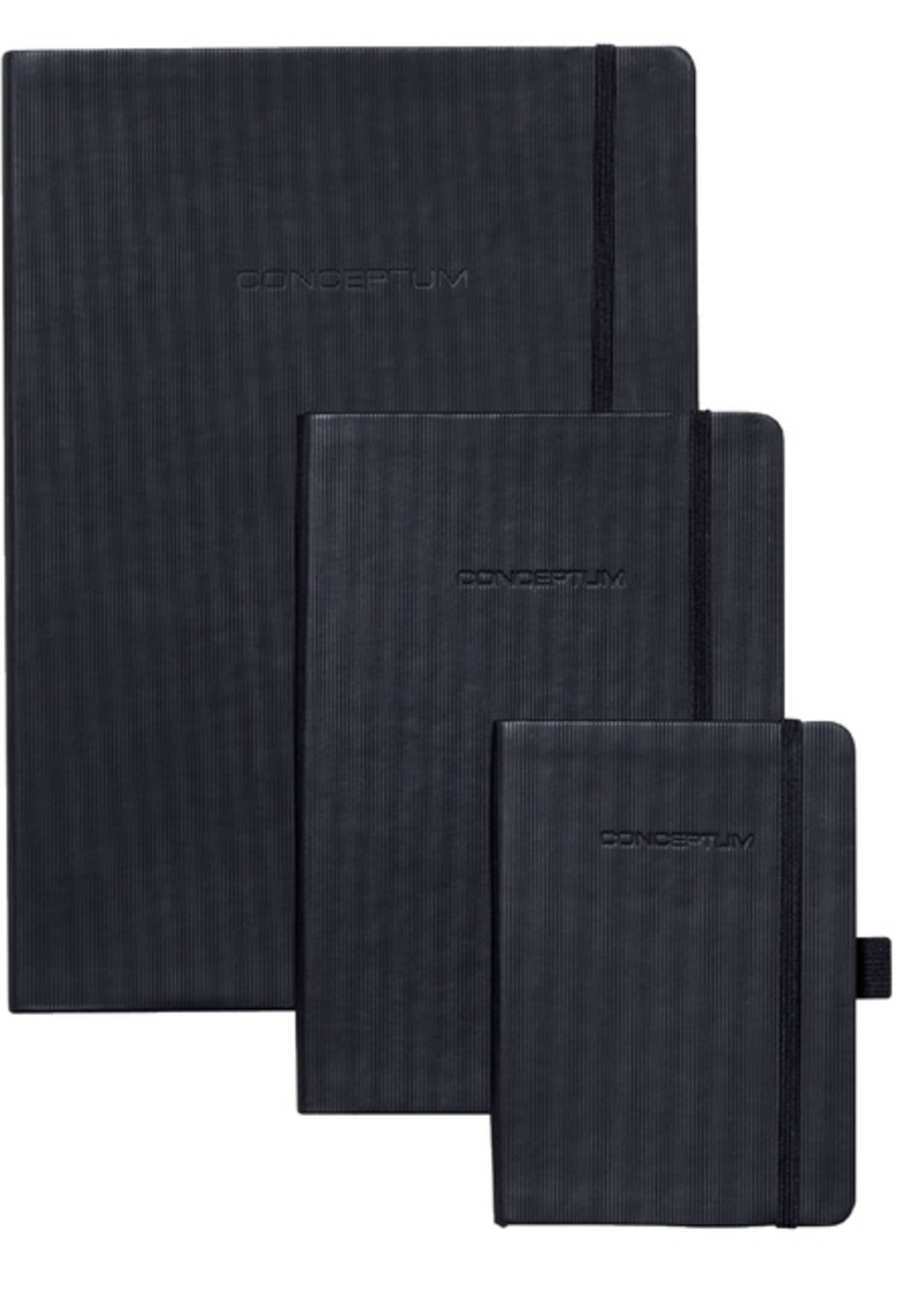 Sigel Notitieboek Sigel Conceptum Pure A5 194blz 80gr lijn zwart