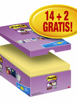 Post-it Bloc-mémos 3M Post-it 655-P16 SS 76x127mm jaune