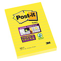 Post-it Bloc-mémos Post-it 660-S Super Sticky 102x152mm jaune ligné