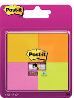 Post-it Memoblok 3M Post-it 6910 Super Sticky 51x51mm assorti