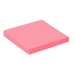 Bloc mémos Quantore 76x76mm rose