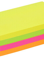 Quantore Bloc mémos Quantore 76x127mm néon assorti 4 couleurs