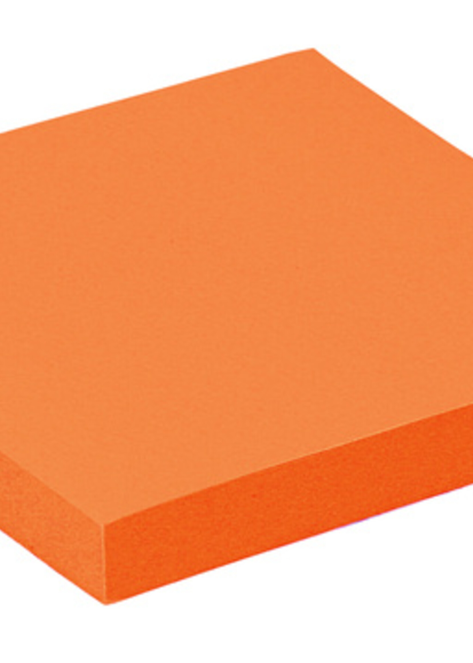 Quantore Bloc mémos Quantore 76x76mm néon orange