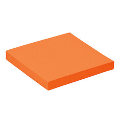 Bloc mémos Quantore 76x76mm néon orange