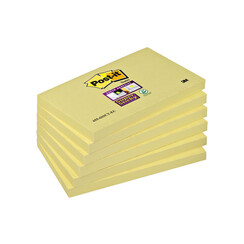 Bloc-mémos 3M Post-it 655 Super Sticky 76x127mm jaune