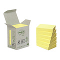 Post-it Bloc-mémos Post-it 653-1B 38x51mm 6 blocs recyclé jaune