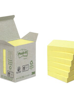 Post-it Bloc-mémos Post-it 653-1B 38x51mm 6 blocs recyclé jaune