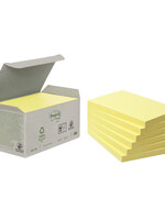 Post-it Bloc-mémos Post-it 655-1B 76x127mm 6 blocs recyclés jaune