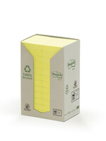 Post-it Bloc-mémos Post-it 653YRT 38x51mm 24 blocs recyclé jaune
