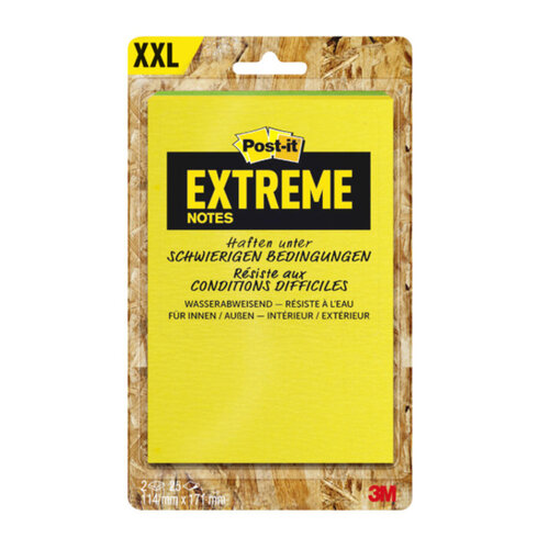 Post-it Bloc mémos Post-it Extreme EXT57M 114x171mm vert jaune