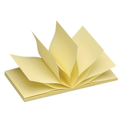 Quantore Bloc-mémos Quantore Z-Notes 75x75mm jaune