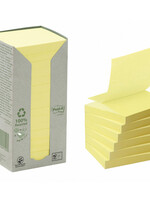 Post-it Bloc-mémos Post-it Z-Notes recyclé R330-1T 76x76mm jaune