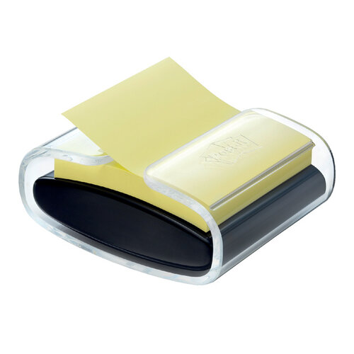 Post-it Memoblokdispenser 3M Pro tbv Post-it Z-Notes 76x76mm transparant zwart