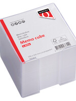 Quantore Memokubus Quantore 10x10x9cm transparant met 900vel