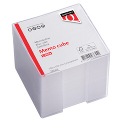 Cube Mémos Quantore 10x10x9cm Transparent 900 feuilles