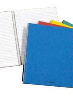 Aurora Cahier à spirale Aurora 210x165mm carreau 5x5mm 120 pages assorti