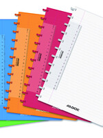 Adoc Cahier Adoc Colorlines A4 ligné 144 pages 90g PP assorti
