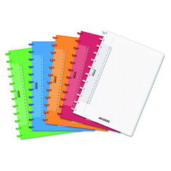 Cahier Adoc Colorlines A4 ligné 144 pages 90g PP assorti