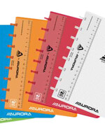 Adoc Cahier Adoc Colorlines A5 carreau 5x5mm 144 pages 90g PP transparent assorti