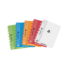 Cahier Adoc Colorlines A5 carreau 5x5mm 144 pages 90g PP transparent assorti