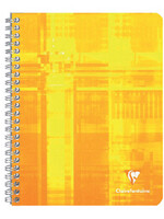 Clairefontaine Schrift Clairefontaine A4 lijn 90gr 100blz spiraal assorti
