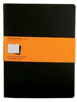 Moleskine Schrift Moleskine 190x250mm lijn 240blz 70gr zwart