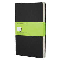 Cahier Moleskine uni 130x210mm 160 pages 70g noir