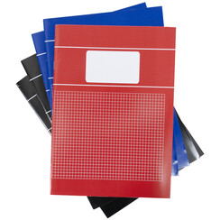 Cahier Basic A4 80 feuilles carreau 5x5mm 80 pages assorti