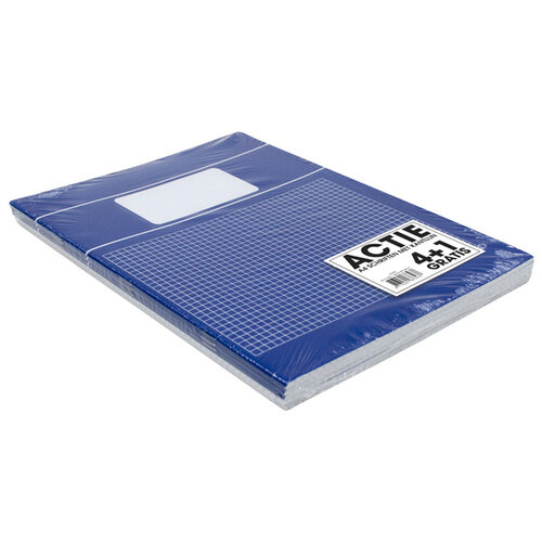 Office Cahier Basic A4 80 feuilles carreau 5x5mm 80 pages assorti