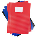 Verhaak Schrift Verhaak Basic A4 lijn 80blz 60gr assorti - set 5 stuks