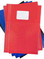 Verhaak Schrift Verhaak Basic A4 lijn 80blz 60gr assorti -set 5 stuk