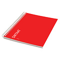 Qbasic Cahier Qbasic Dictaat A5 160 pages ligné spirale rouge