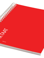 Qbasic Cahier Qbasic Dictaat A5 160 pages ligné spirale rouge