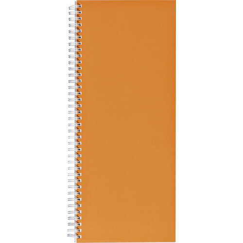 Office Livre d'inventaire 135x330mm ligné 160 pages 70g spirale orange