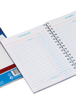 Atlanta Livre de caisse Atlanta à spirale 50x 2feuilles 2x 1 colonne