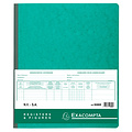 Exacompta Registre Piqûre actionnaires NV/SA 250x320mm 80 feuilles vert