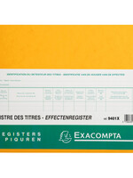 Exacompta Register Piqure effecten BV SLR 240x320 80vel geel